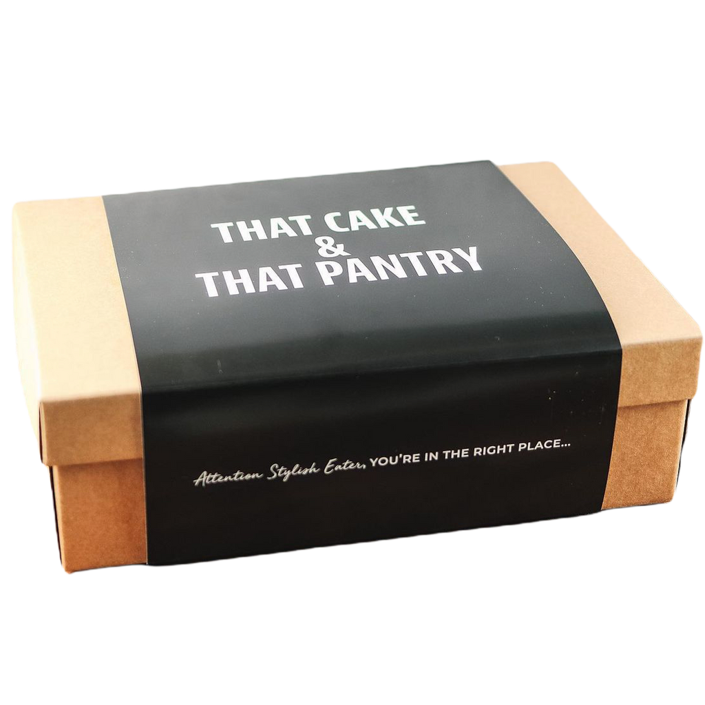 Square Kraft Gift Box With Black That Pantry Wrap
